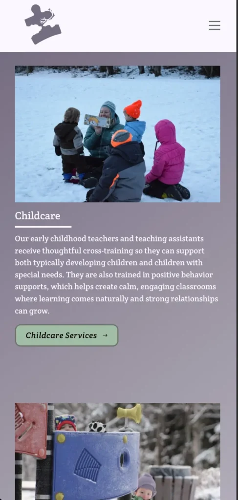 Screenshot of ELFE website