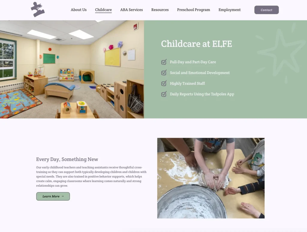 ELFE Webpage example