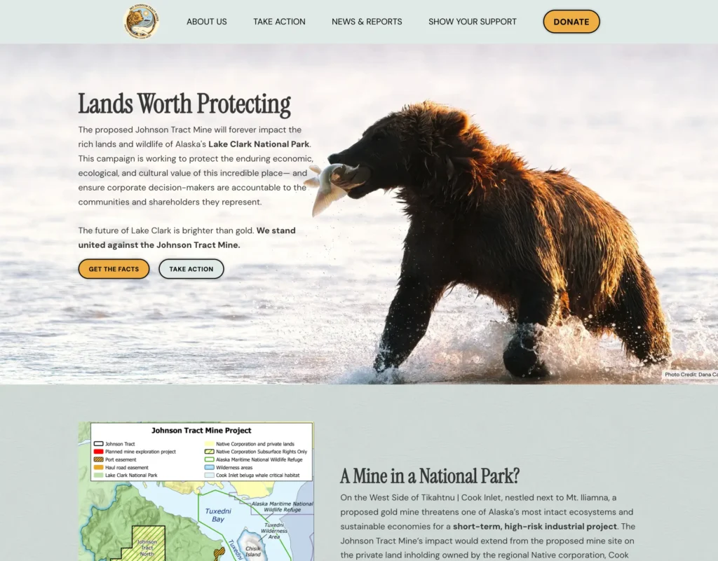 No Johnson Tract Mine homepage